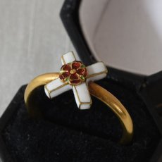 画像5: ゴールド・エナメルリング (5)