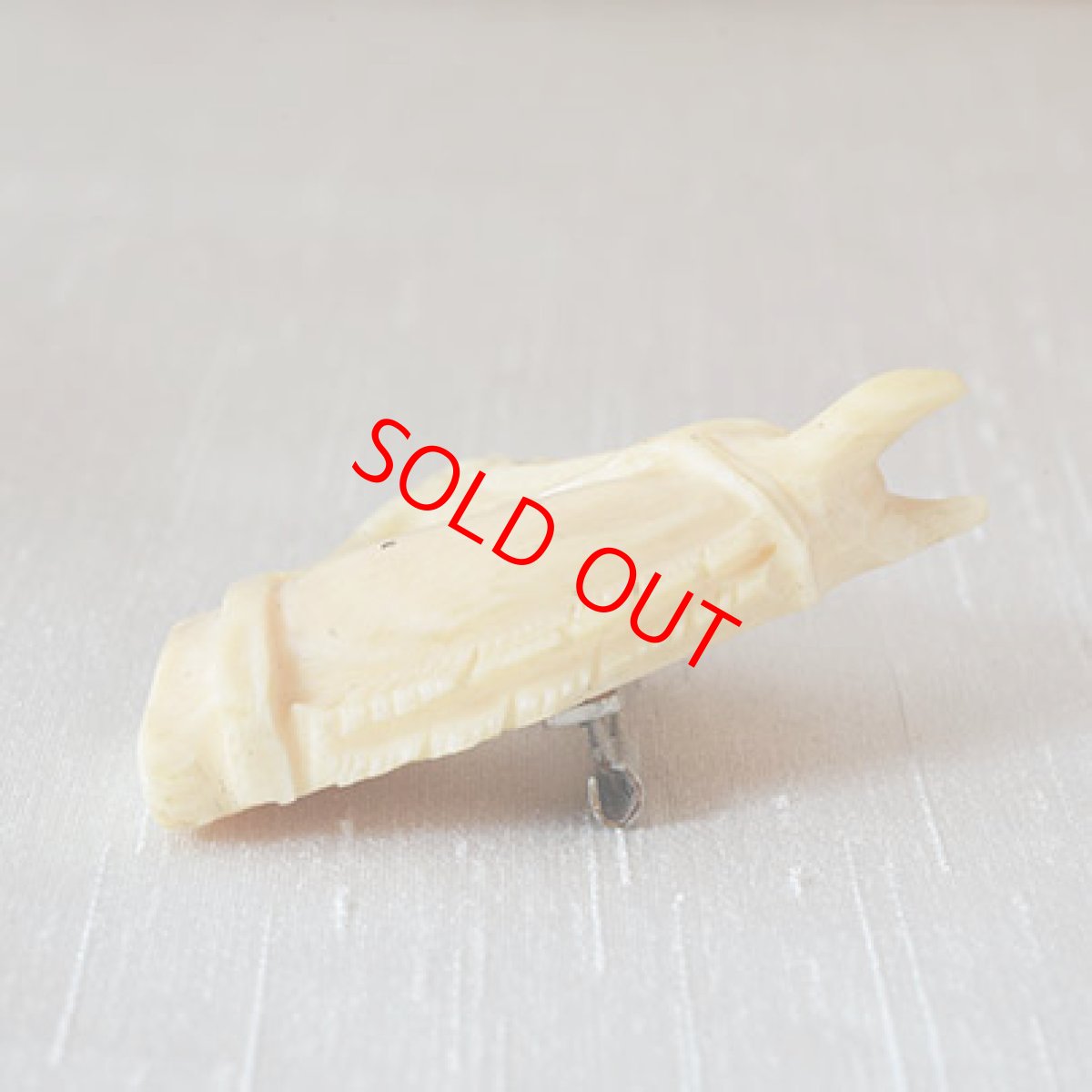 画像4: シルバー・アイボリーブローチ (4)