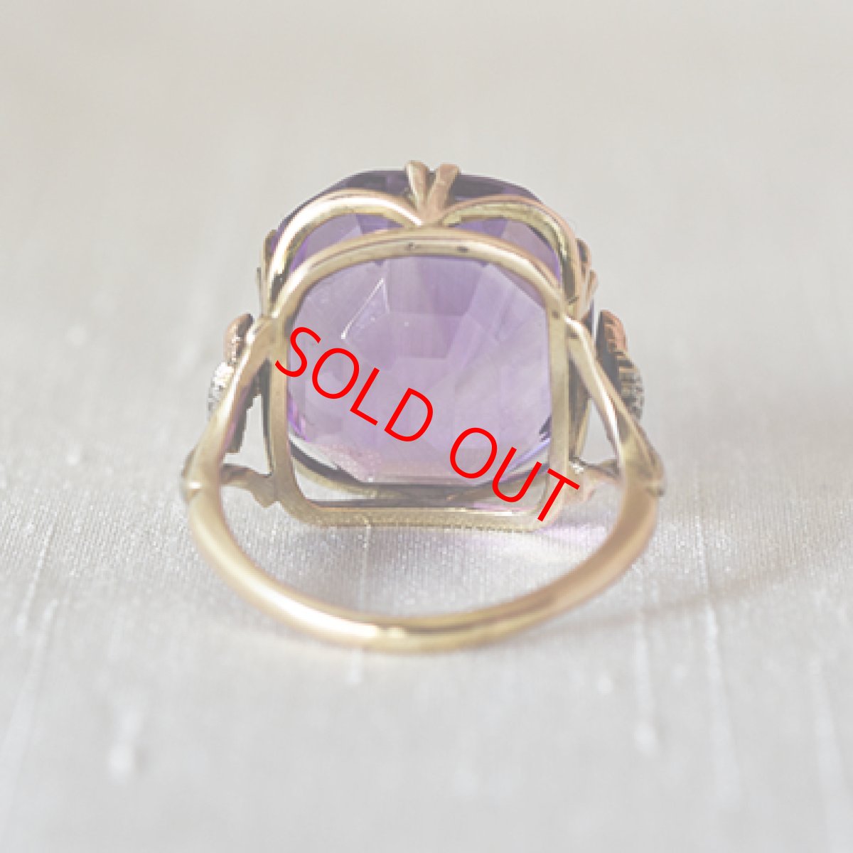 画像4: ゴールド・アメシストリング (4)