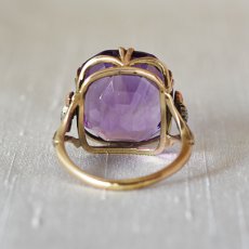 画像4: ゴールド・アメシストリング (4)