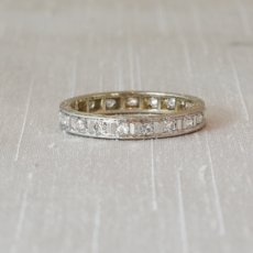 画像1: 18ct.ゴールド・ダイヤモンド・エタニティリング　 (1)