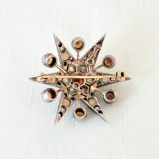 画像3: ゴールド・シルバー・パール・ダイヤモンドブローチ (3)