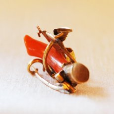 画像5: Sold ゴールド・コーラルブローチ (5)