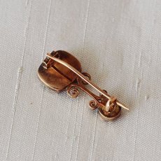 画像2: Sold ゴールド,ガーネット ブローチ (2)