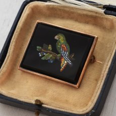 画像5: ゴールド・ローマンモザイクブローチ (5)