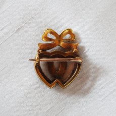 画像2: ゴールド・パールブローチ (2)