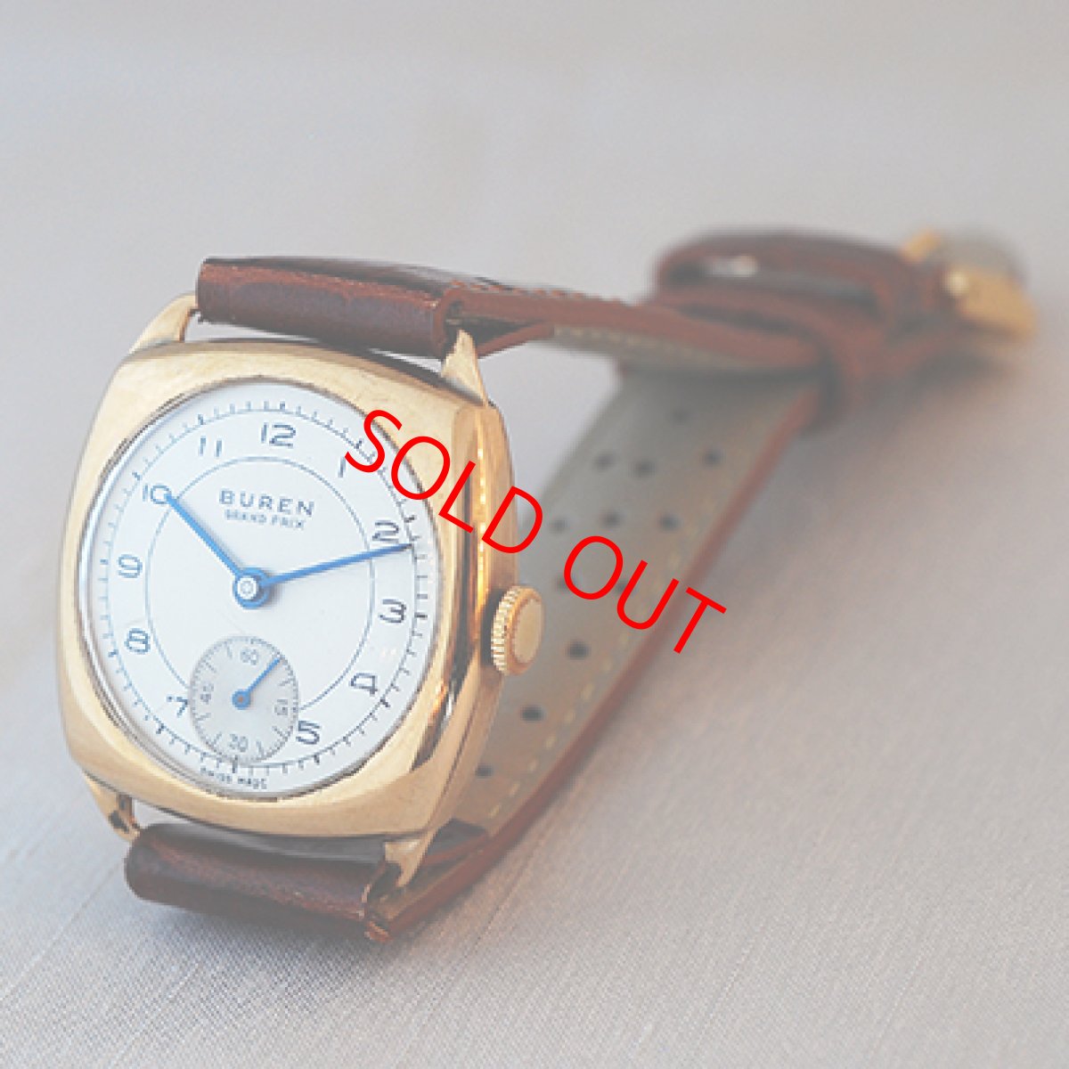 画像2: Sold 9ct,Buren GrandPrix リストウォッチ (2)