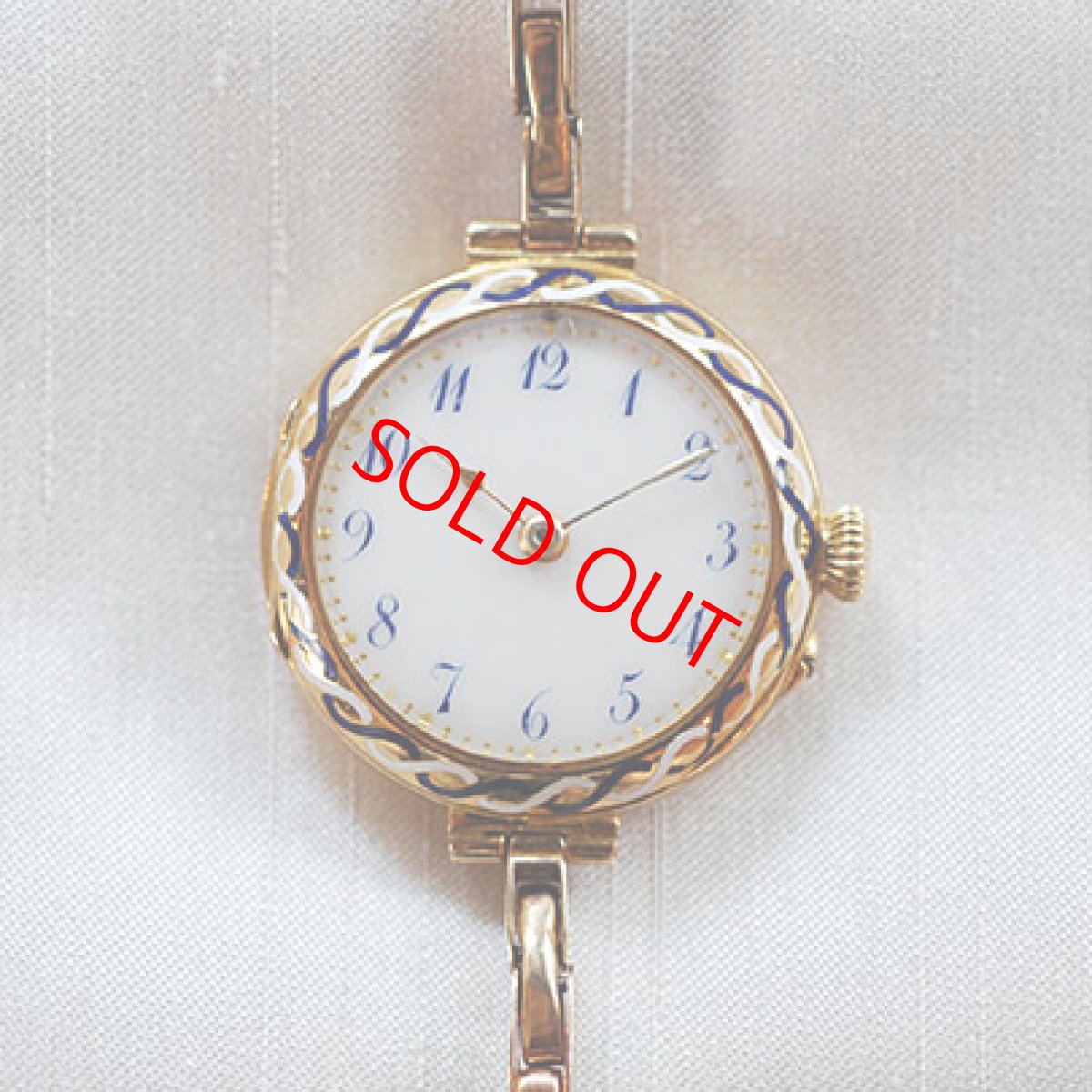 画像3: 18ct・エナメルリストウォッチ (3)