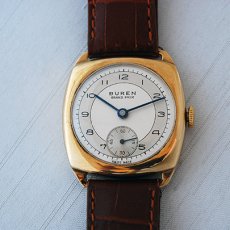 画像1: Sold 9ct,Buren GrandPrix リストウォッチ (1)