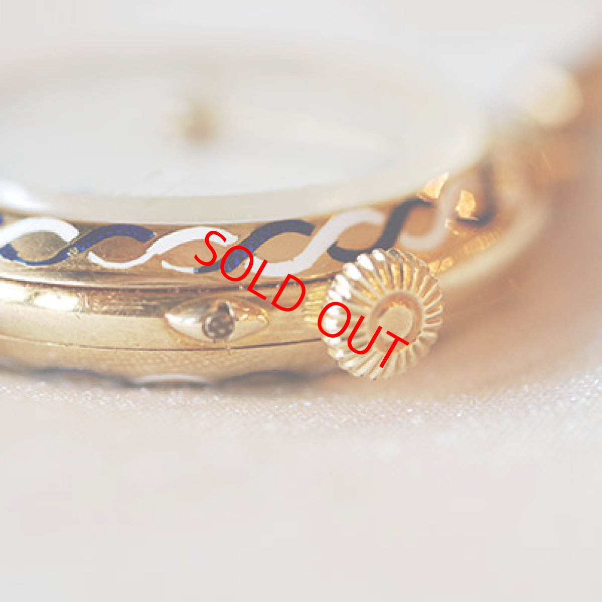 画像4: 18ct・エナメルリストウォッチ (4)