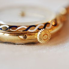 画像4: 18ct・エナメルリストウォッチ (4)