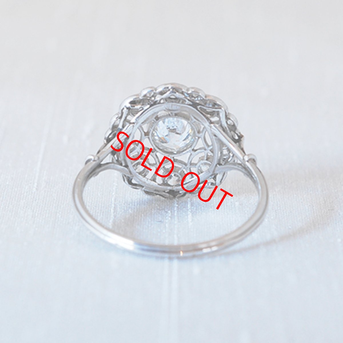 画像4: プラチナ・18ctゴールド・ダイヤモンドリング (4)