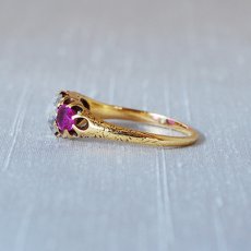 画像3: Gold,ルビー ダイヤモンドリング (3)
