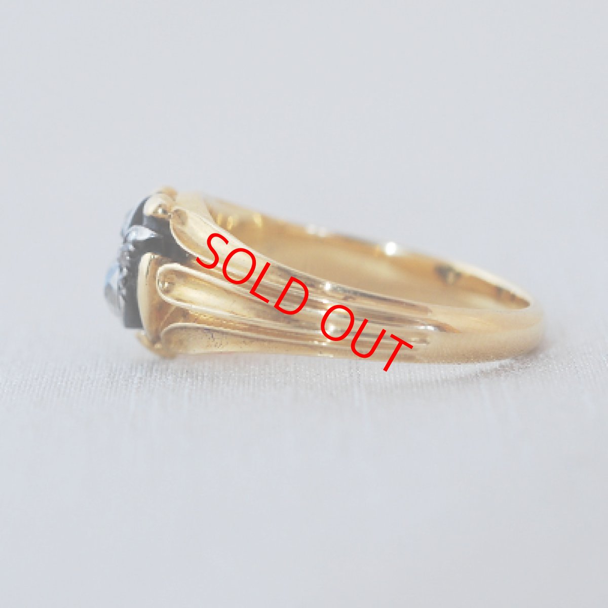 画像3: SOLD Gold・Sv・ダイヤモンドリング (3)