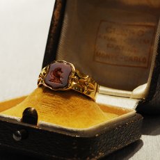 画像5: 18ct,コーネリアン インタリオリング (5)