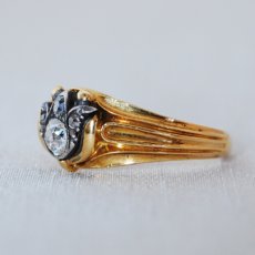 画像2: Gold・Sv・ダイヤモンドリング (2)