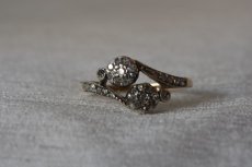 画像2: Sold 9ct,・Sv・ ダイヤモンドリング (2)
