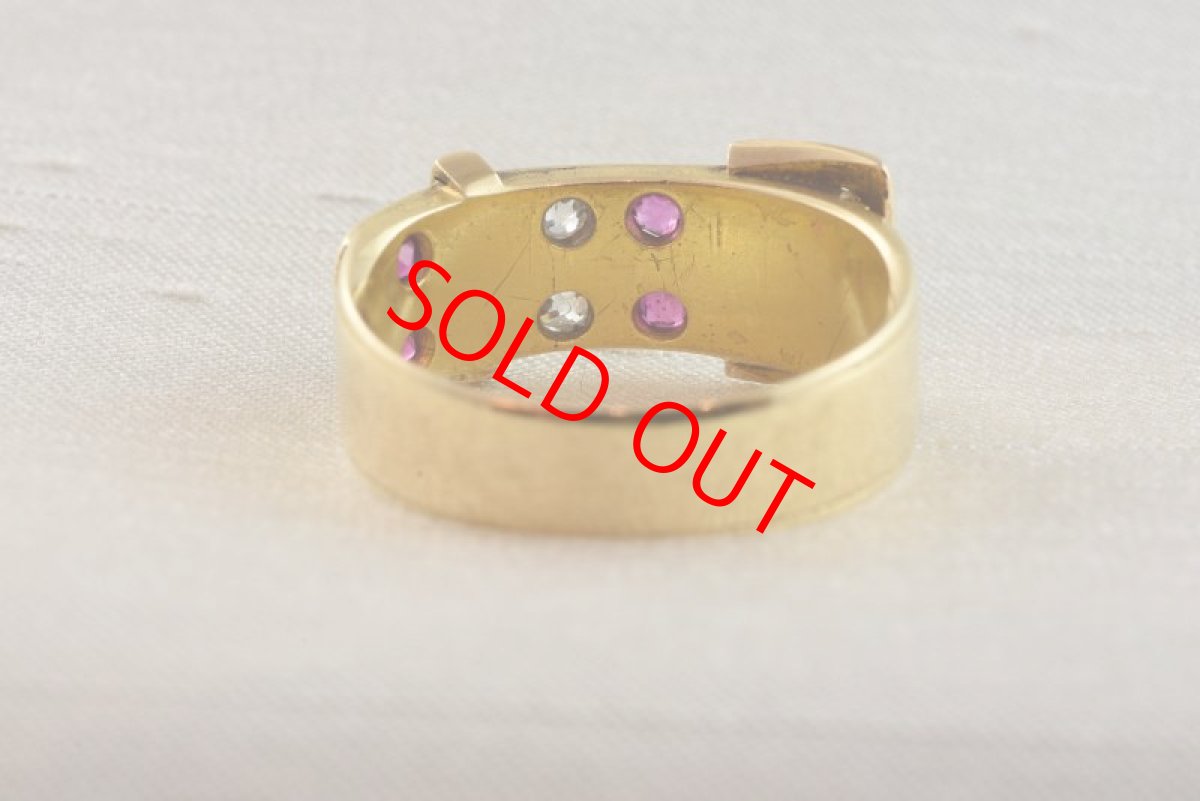 画像4: 18ct,・ルビー・ ダイヤモンドリング sold (4)