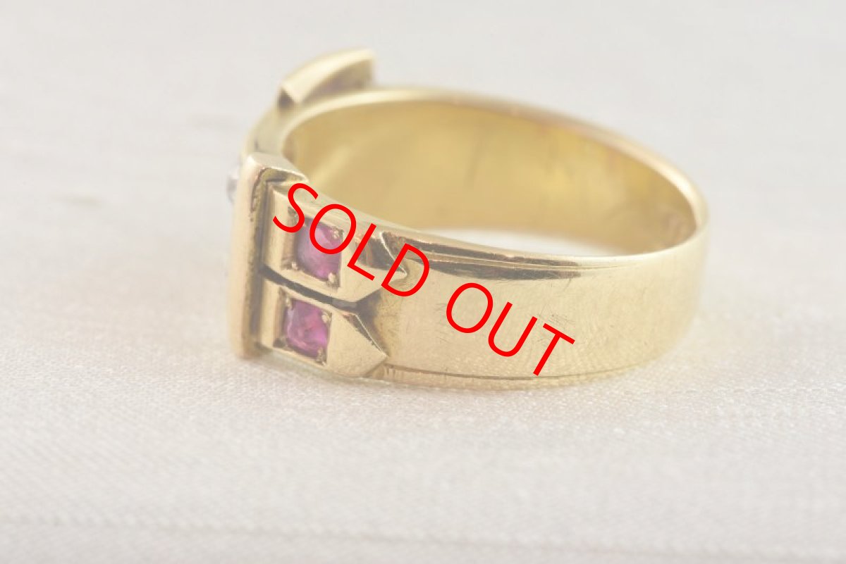 画像3: 18ct,・ルビー・ ダイヤモンドリング sold (3)