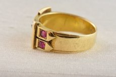 画像3: 18ct,・ルビー・ ダイヤモンドリング sold (3)