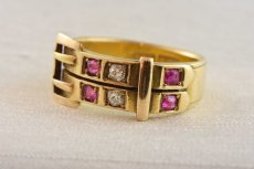 画像2: 18ct,・ルビー・ ダイヤモンドリング sold (2)