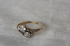 画像6: Sold 9ct,・Sv・ ダイヤモンドリング (6)