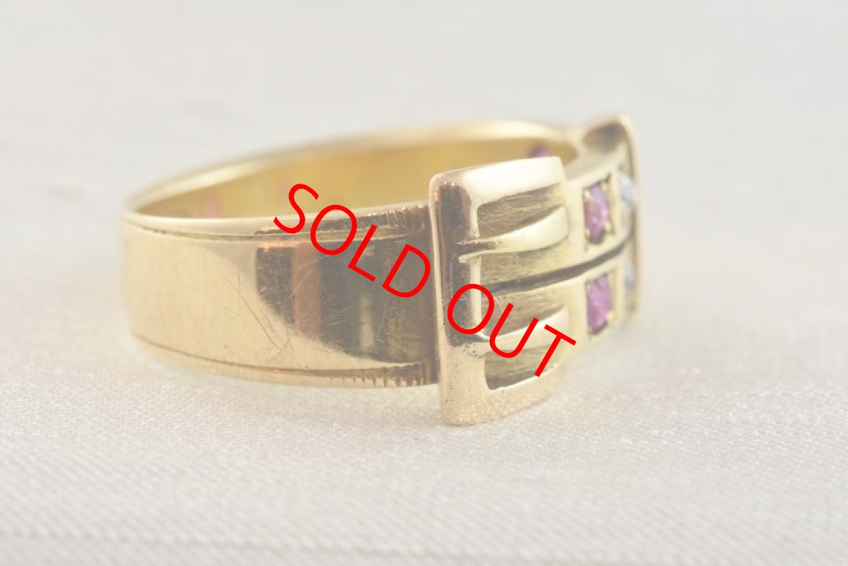 画像6: 18ct,・ルビー・ ダイヤモンドリング sold (6)