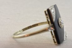 画像7: 18ct.・ダイヤモンド・オニキスリング (7)