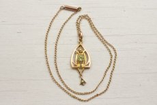 画像3: Sold 9ct.ペリドット・パールペンダント (3)