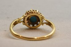 画像3: Sold 18ct,ターコイズ・ダイヤモンドリング (3)