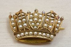 画像1: 9ct・パールブローチ (1)