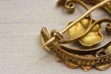 画像5: GOLD,オパール・パールブローチ (5)