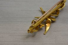画像3: Sold GOLD・パールブローチ (3)