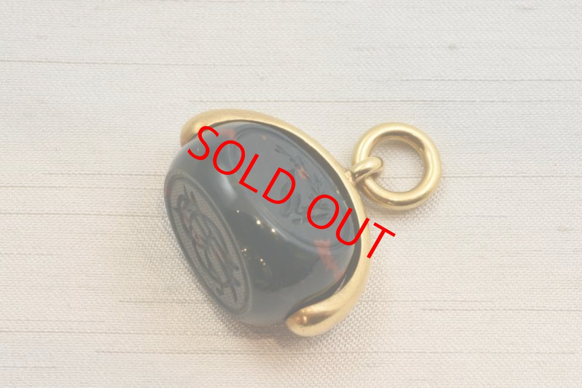 画像1: GOLD.ブラッドストーンシール (1)