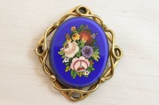 画像1: Sold ピンチベック　モザイクブローチ (1)