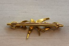 画像2: Sold GOLD・パールブローチ (2)