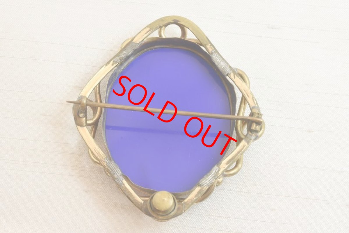 画像2: Sold ピンチベック　モザイクブローチ (2)