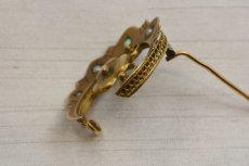 画像3: GOLD,オパール・パールブローチ (3)