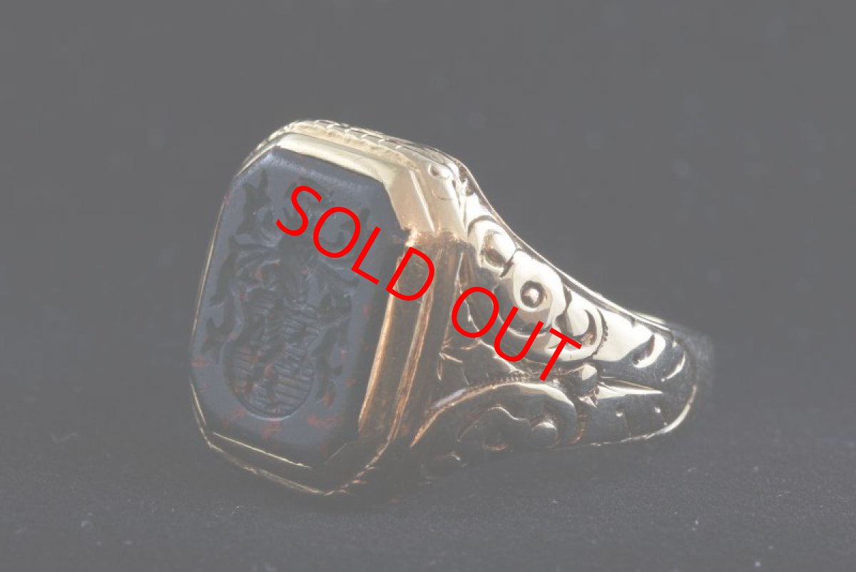 画像8: 4ct,ブラッドストーンインタリオリング (8)