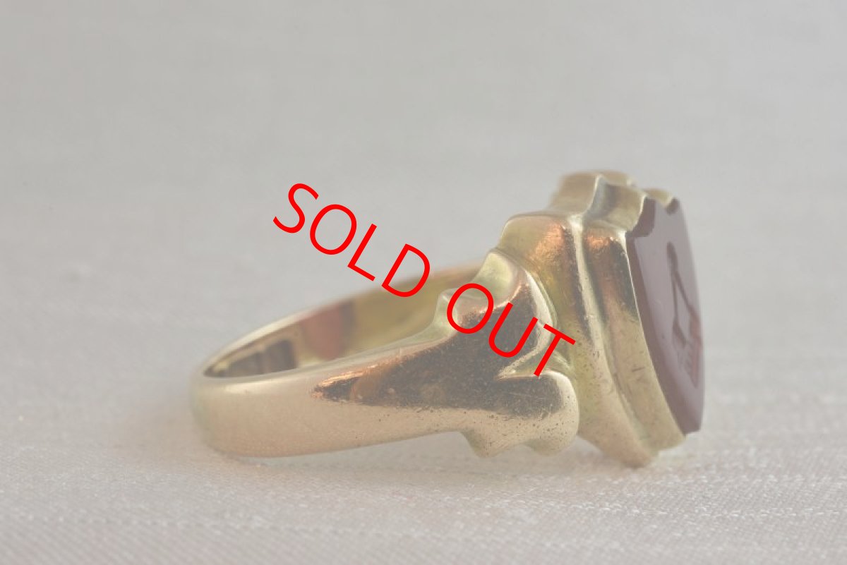 画像6: Sold 15ct,カーネリアン　インタリオリング (6)