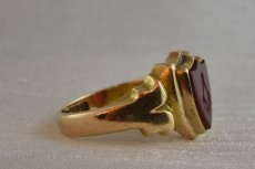 画像6: Sold 15ct,カーネリアン　インタリオリング (6)