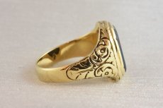 画像5: 4ct,ブラッドストーンインタリオリング (5)