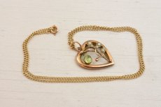 画像5: GOLD,ペリドット・パールペンダント (5)