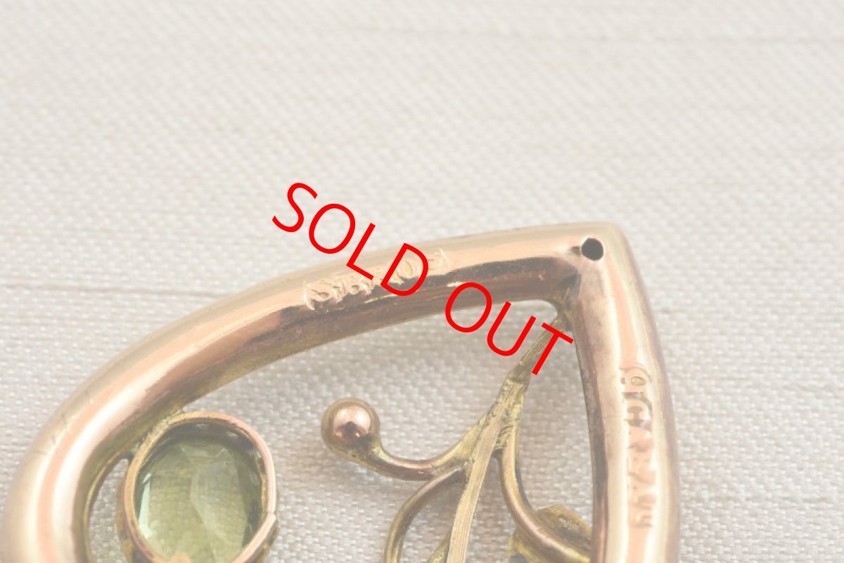 画像4: GOLD,ペリドット・パールペンダント (4)