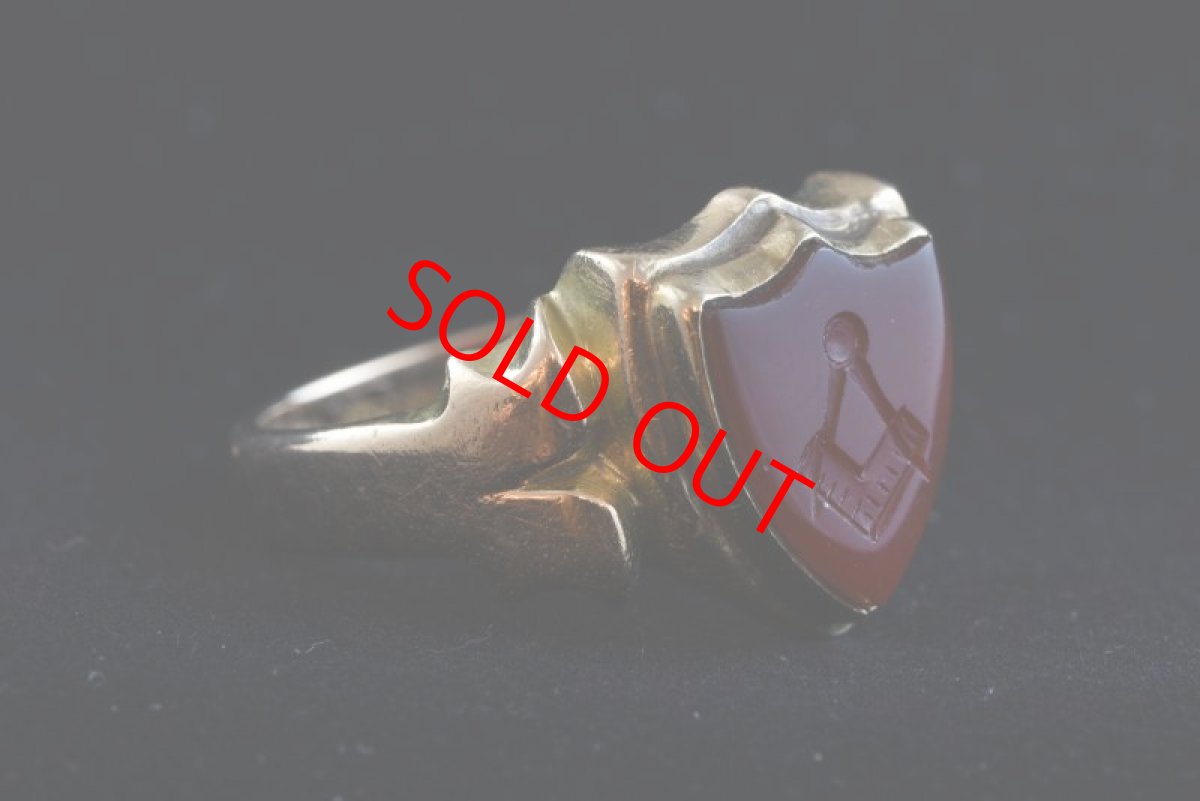 画像8: Sold 15ct,カーネリアン　インタリオリング (8)