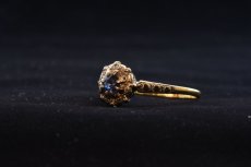 画像7: 18ct,(pt)・サファイア・ダイヤモンドリング (7)