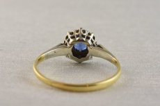 画像4: 18ct,(pt)・サファイア・ダイヤモンドリング (4)
