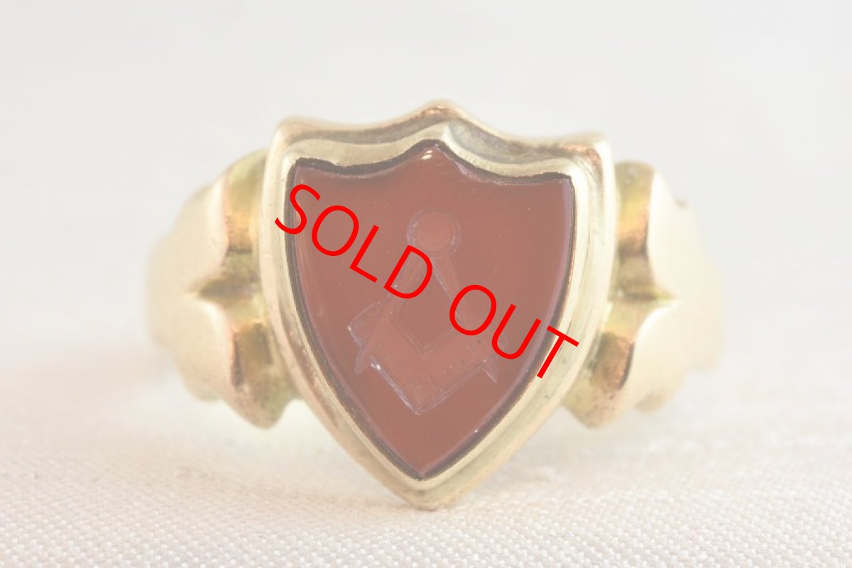 画像1: Sold 15ct,カーネリアン　インタリオリング (1)