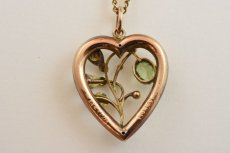 画像2: GOLD,ペリドット・パールペンダント (2)