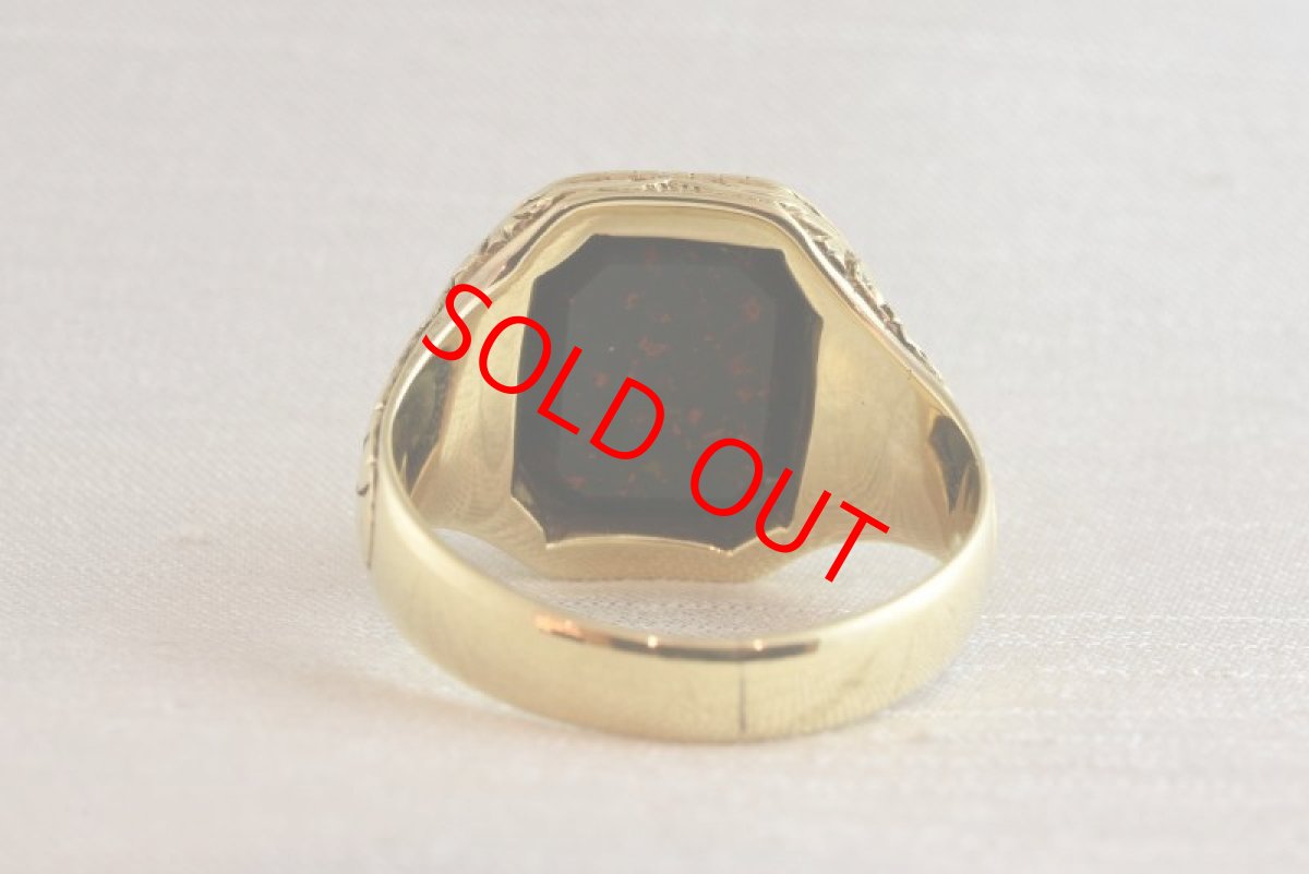 画像4: 4ct,ブラッドストーンインタリオリング (4)